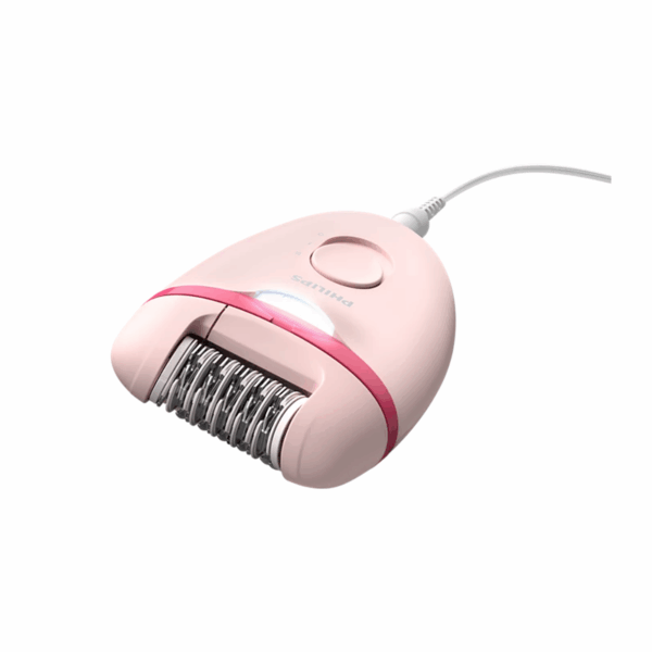 Philips Satinelle Essential Corded Compact Epilator With 7 Accessories, Exfoliation Glove &Amp; Carry Pouch, Opti-Light For Legs, Arms &Amp; Underarms Bre285