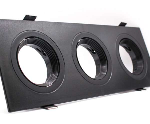 Tronic Three Way Rectangular GU10 Recessed Fitting