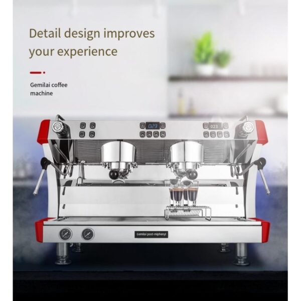 Gemilai Commercial Coffee &Amp; Espresso Machine Double Head