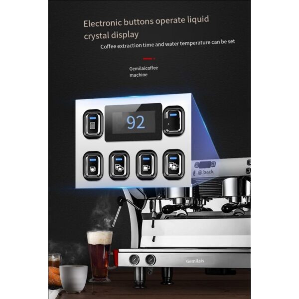 Gemilai Commercial Coffee &Amp; Espresso Machine Double Head