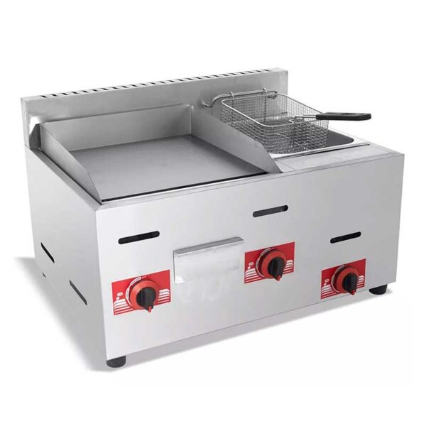 Generic Commercial Chapati Griller 4 Size &Amp; Fryer 6L Electric (Bums Surface)