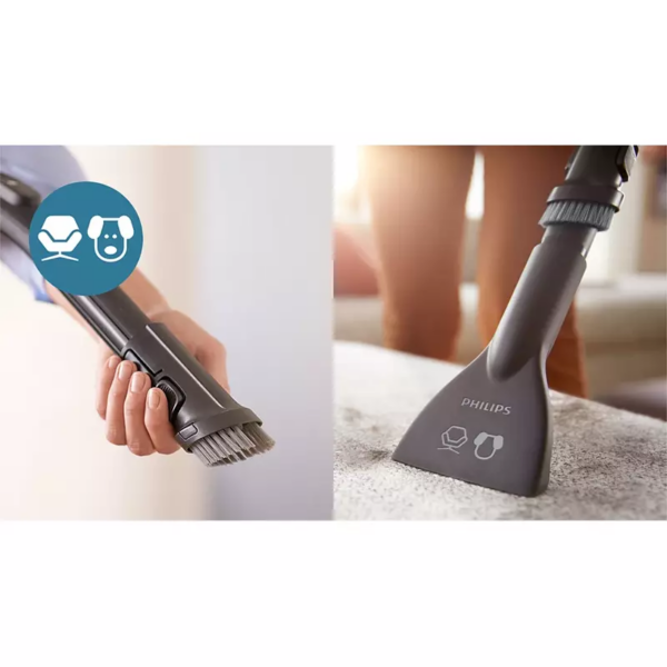 Philips Vacuum Cleaner Dry 2000W Bagless Canister 1.5L Dust Capacity, H13 Allergy Filter, Powercyclone 7 Technology And Triactive Nozzle, 5000 Series Fc9570/62