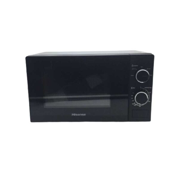 Hisense Microwave 20L 700W Solo Manual, Knobs Push Button, 6 Power Levels, Black H20Mobs10
