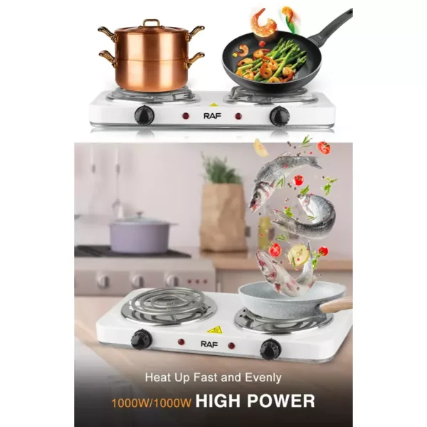 Raf Hotplate 1000W Double Coil, Uniform Heat, Simple Operation 8020B