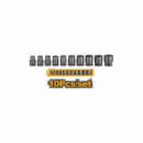 Ingco Impact Socket Set 1/2" DR Pack of 10 HKISSD12101