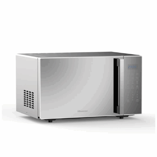 Hisense Microwave 30L 700W Solo Digital Touch Display, 6 Levels, Mirror Finish Silver H30Moms9H