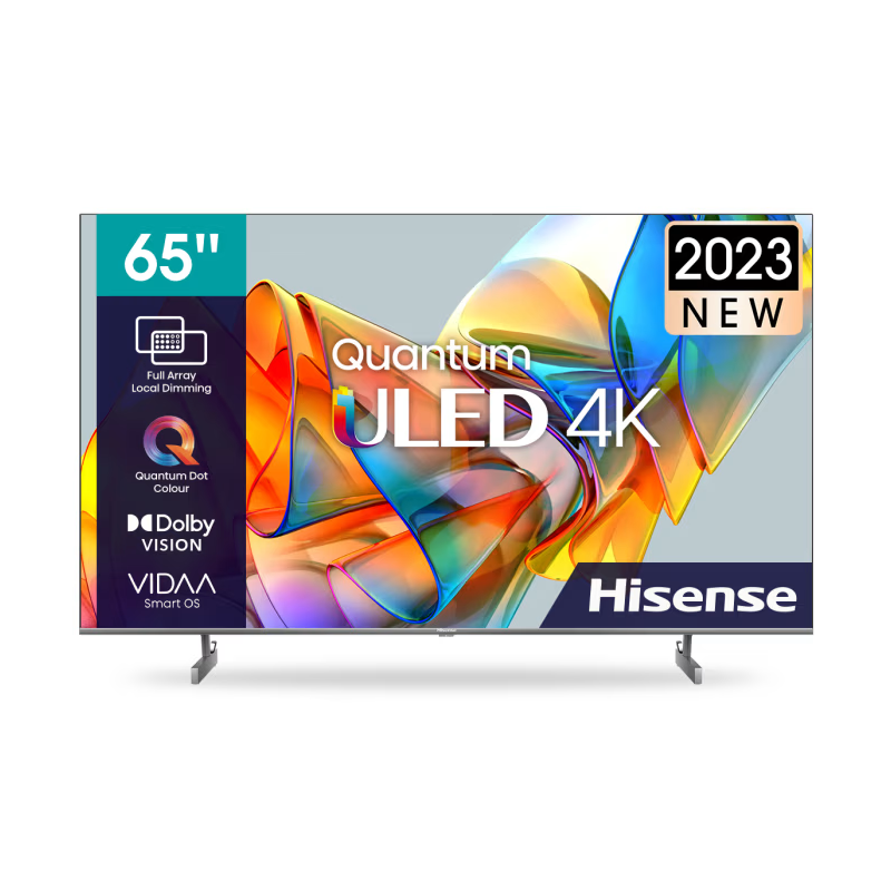 Hisense 65&Quot; Smart Uhd 4K Quantum Uled Tv With Dolby Atmos,  Full Array Local Dimming, Hi-View Engine, Hdr10+, Vidaa Voice, Airplay 2, Smooth Motion 65U6K