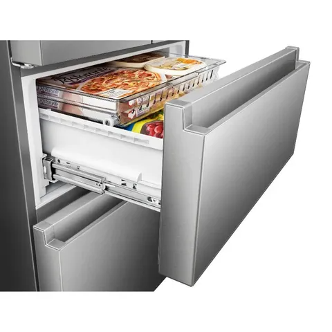 Hisense Refrigerator 380L, French Door, Total No Frost, Multi Airflow, Metal Glide Drawer, Soft Led Lighting, Electronic Touch Control, Inox H530Fi