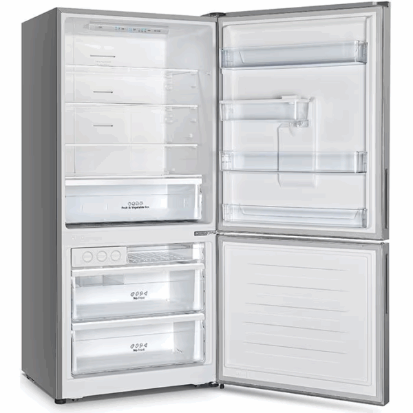 Hisense Refrigerator 463L, Double Door Bottom Freezer, With Water Dispenser, Precise Temperature Control, Multi-Airflow For Constant Temperature, A+ Energy Saving H610Bs-Wd
