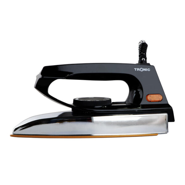 Tronic Dry Iron Heavy Duty Black &Amp; Silver