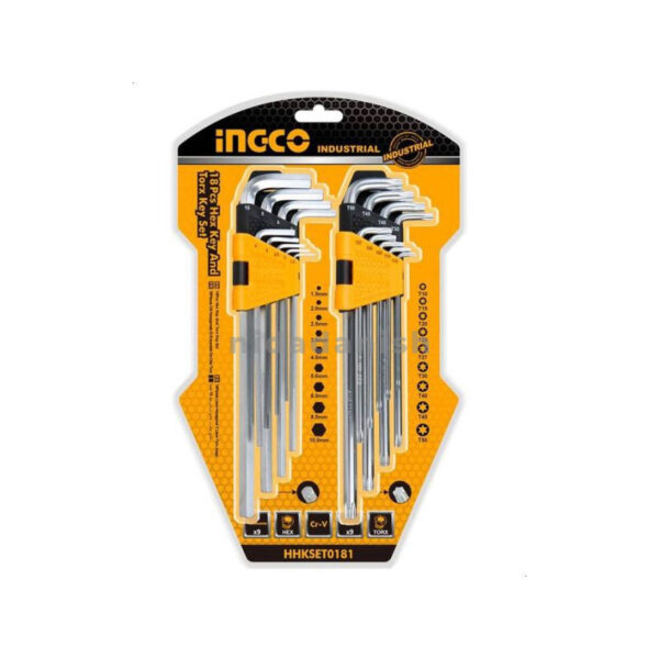 Ingco Hex Key And Torx Key Set 18Pcs Hhkset0181