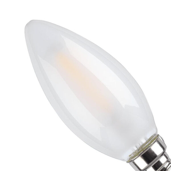 Tronic 4 Watts Candle Frosted Filament Led Warm White E14 (Small Screw) Bulb