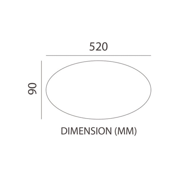 Tronic Sparkling Round Led Changeable (3 Shades) Ceiling Light