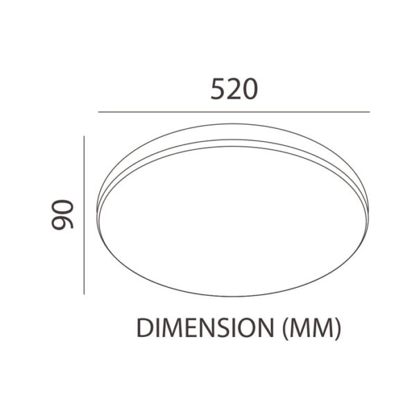 Tronic Simple Led Changeable (3 Shades) Ceiling Light