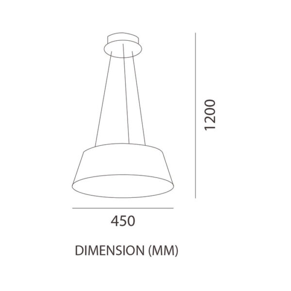 Tronic Metal White Led Changeable (3 Shades) Pendant Light