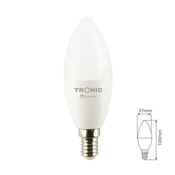 Tronic 7 Watts Candle Led Daylight E14 (Small Screw) Bulb