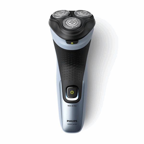 Philips Electric Cordless Shaver, Comfortcut Blades, Anti-Corrosion Shaving System, 3D Floating Heads, Shave Wet &Amp; Dry 3000X Series X3063