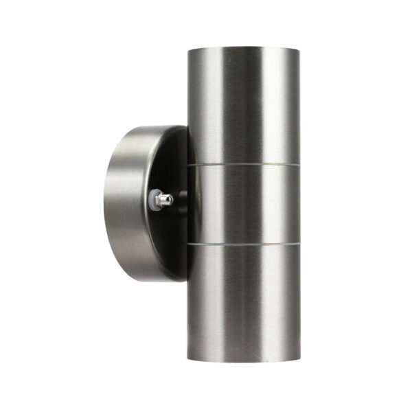 Tronic Up And Down Silver Cylindrical Wall Light