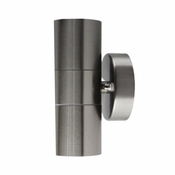 Tronic Up And Down Silver Cylindrical Wall Light