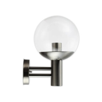 Tronic Searchlight Orb Stainless Steel Outdoor Wall Light