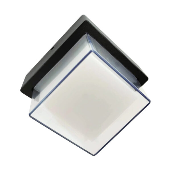 Tronic Black Led Wall Light Square