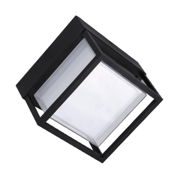 Tronic Black Led Wall Light Square