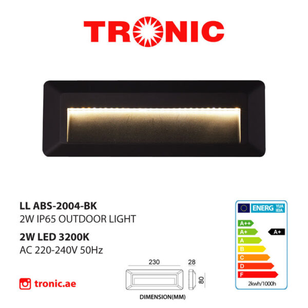 Tronic Rectangular Led Step Light