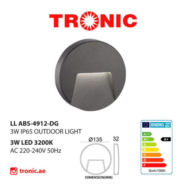 Tronic Circular Curved Led Step Light