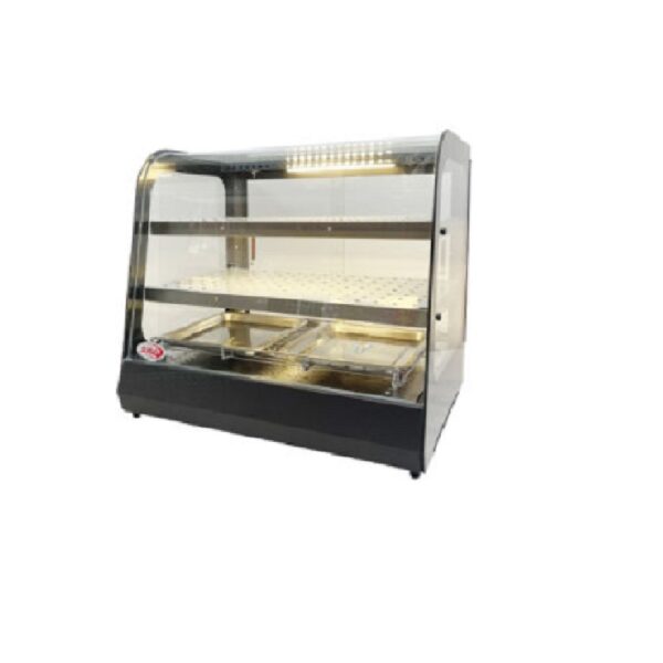 Generic Commercial Food Display Warmer Large Shiny Gold Inside 1.2M