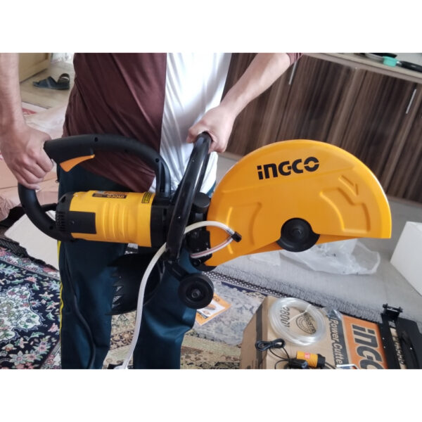 Ingco Power Cutter 2800W 355Mm With Wheels Suitable For Cutting Concrete, Stone, Brick And Paving Materials Pc3558