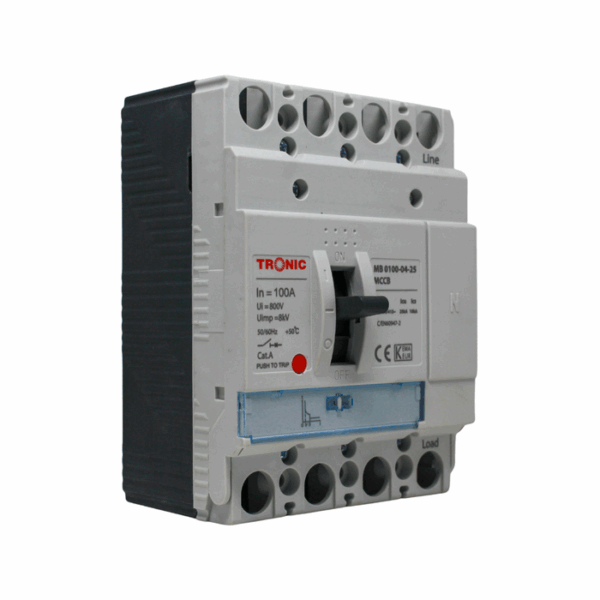 Tronic Mccb Breaker 100 Amps 4 Pole