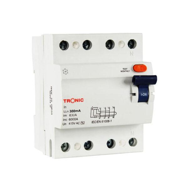 Tronic Rccb 100Amps Four Pole