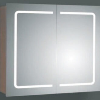 Tronic Mirror Light with Two Door Cabinet