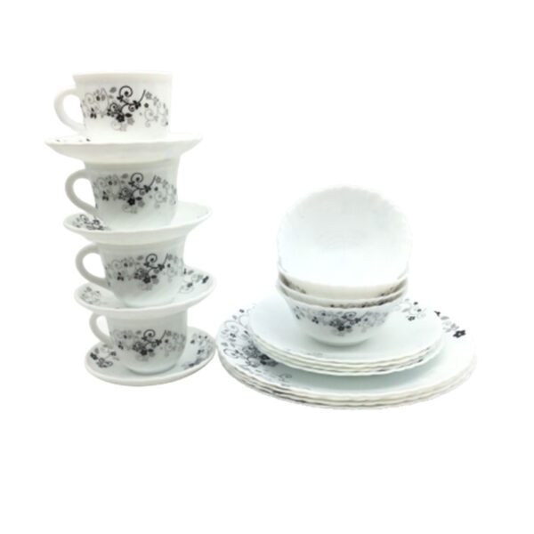 La Opala Dinner Set Mystrio Black Classique 20 Pieces Lm020