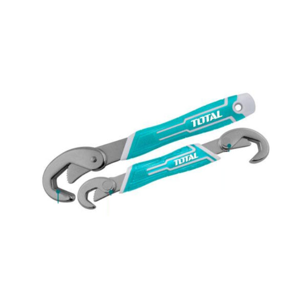 Total Bent Wrench, Double &Amp; Single Open End, Chrome Plated Tbws09328