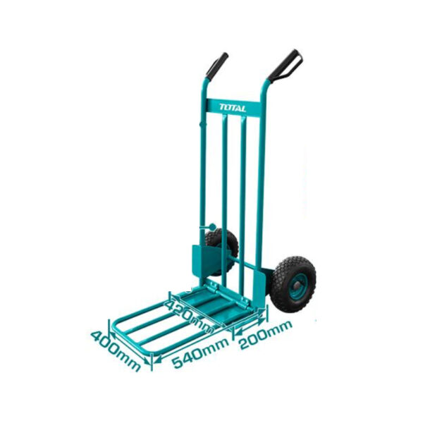 Total Hand Trolley 200Kg With High Grip Plastic Handles, 10&Quot;X3.50-4 2Pr Pneumatic Wheels Ththt20771