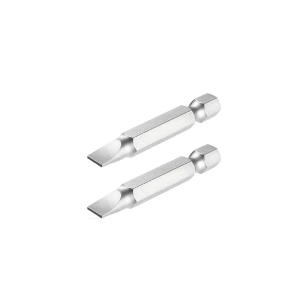 Total Magnetic Tip Screwdriver Bit Sl6X1.0 50Mm, S2 Industrial Steel 2Pcs Set Tac16Sl624