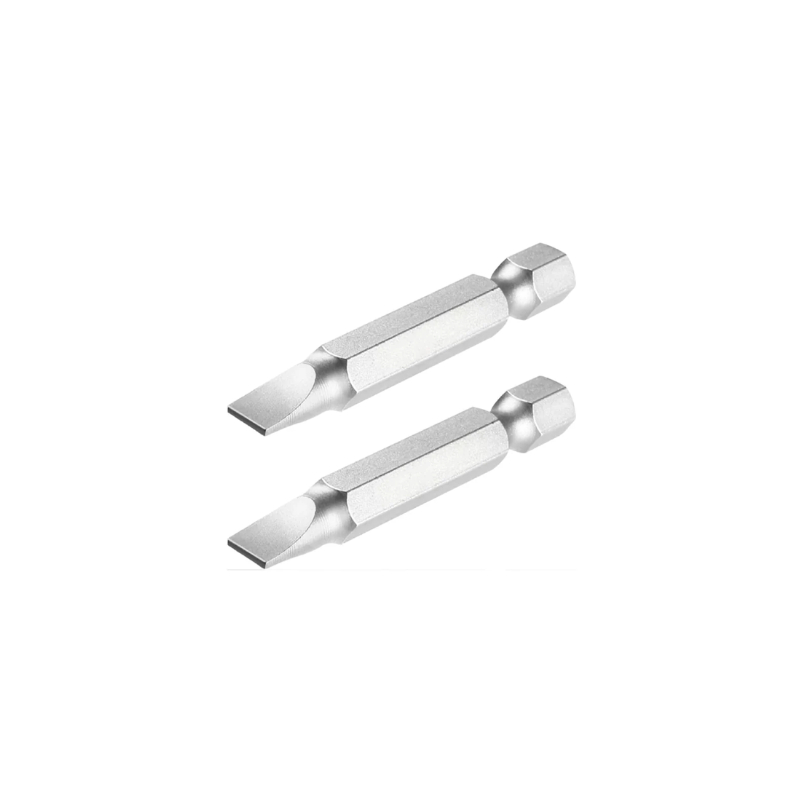 Total Magnetic Tip Screwdriver Bit Sl6X1.0 50Mm, S2 Industrial Steel 2Pcs Set Tac16Sl624