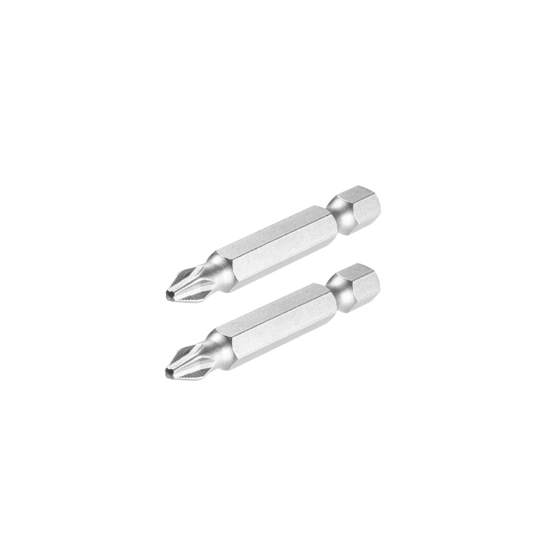 Total Magnetic Tip Screwdriver Bit Ph2 50Mm, S2 Industrial Steel 2Pcs Set Tac16Ph224