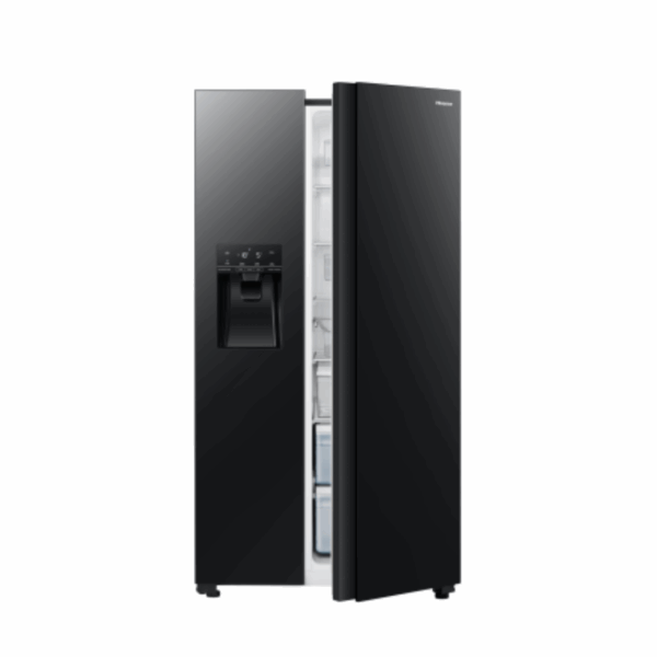 Hisense Refrigerator 535L Side By Side Door, Water Dispenser &Amp; Ice Maker With Inverter Technology H700Smi-Idl