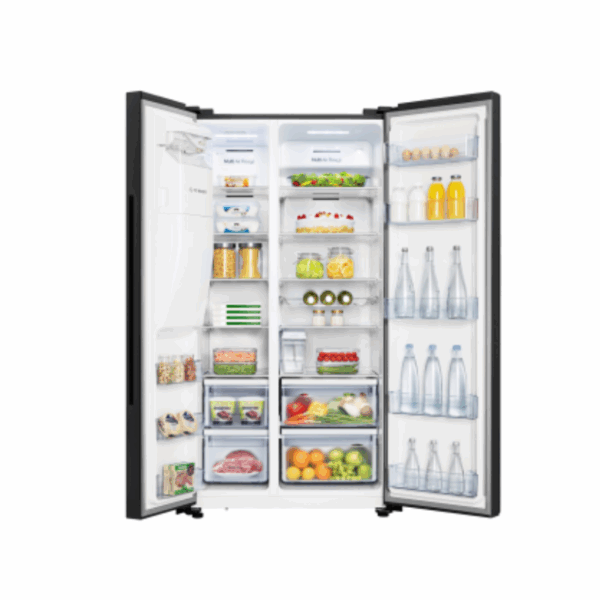 Hisense Refrigerator 535L Side By Side Door, Water Dispenser &Amp; Ice Maker With Inverter Technology H700Smi-Idl