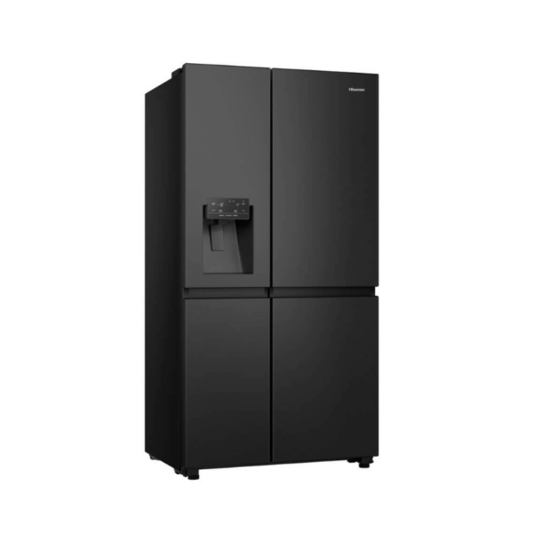 Hisense Refrigerator 601L Side By Side Door, Water &Amp; Ice Dispenser, Black Stainless Steel H780Sb-Idl