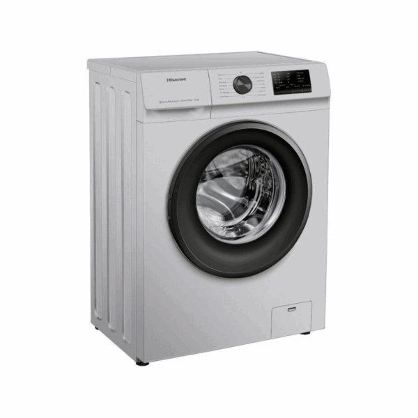 Hisense Washing Machine 6Kg Automatic, Front Load, Snowflake Drum, Drum Clean, Silver Wfvc6010S