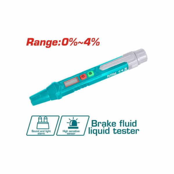 Total Multimeter Brake Fluid Liquid Tester 0%~4% With Digital Lcd Display, Low Battery Indication Tetbf01