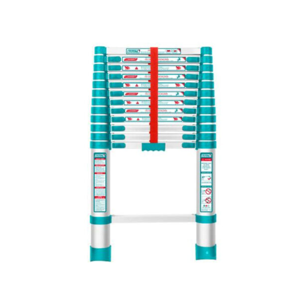 Total Telescopic Ladder With 12 Steps, Aluminium Body, Easy Carry Thlad08121