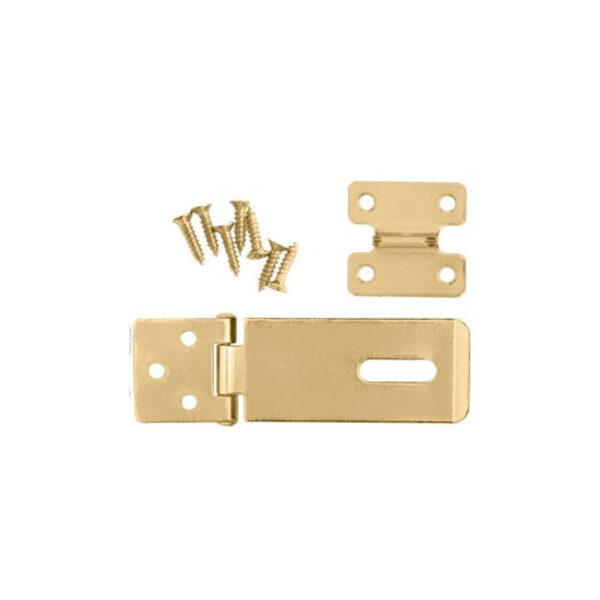 Total Galvanized Steel Hasp And Staple 1.5&Quot; 20X1.1Mm, Includes 7Pcs Fasteners Thss1015
