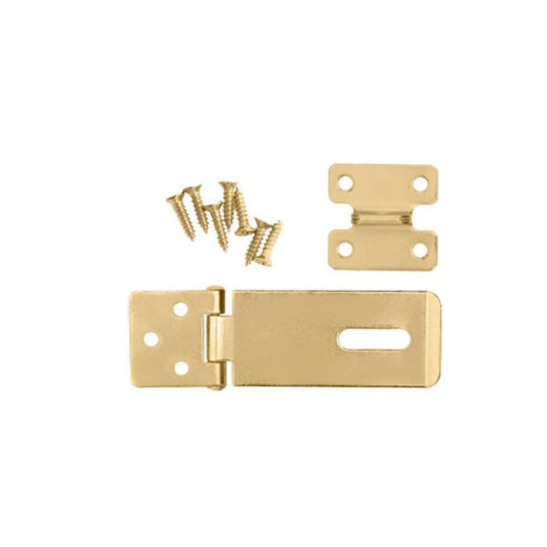 Total Galvanized Steel Hasp And Staple 2.5&Quot; 26X1.4Mm, Includes 7Pcs Fasteners Thss1025