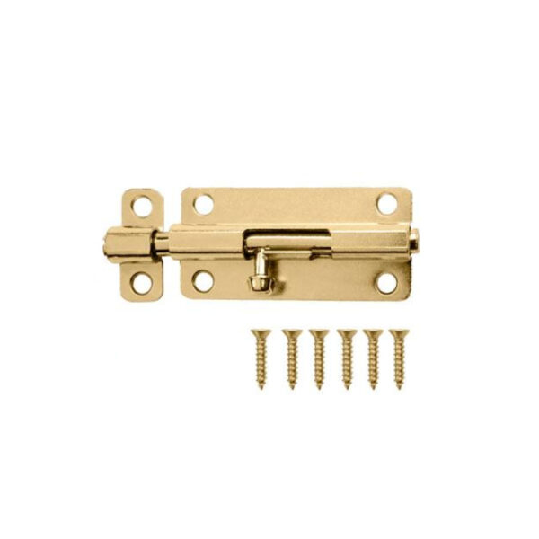 Total Steel Tower Bolt 3&Quot; 1.2/Φ7.4Mm For Horizontal &Amp; Vertical Positions, Includes 6Pcs Fasteners Thtb103