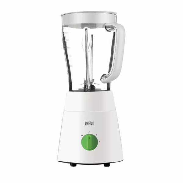 Braun Blender 1.5L 500W Mill &Amp; Chopper Powerblend Triangular Plastic  Jug, 2 Speed, Ice Crushing Function, Stainless Steel Blades Jb0123Wh