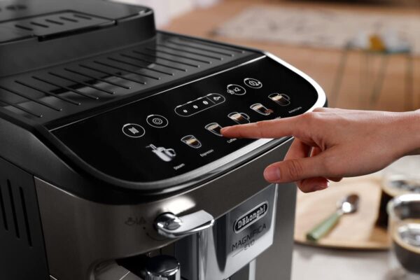 De'Longhi Magnifica Evo Bean To Cup Fully Automatic Coffee Machine Traditional Milk Frother Built In Grinder 100% Arabica Whole Coffee Beans Ecam290.42.Tb Titanium &Amp; Black